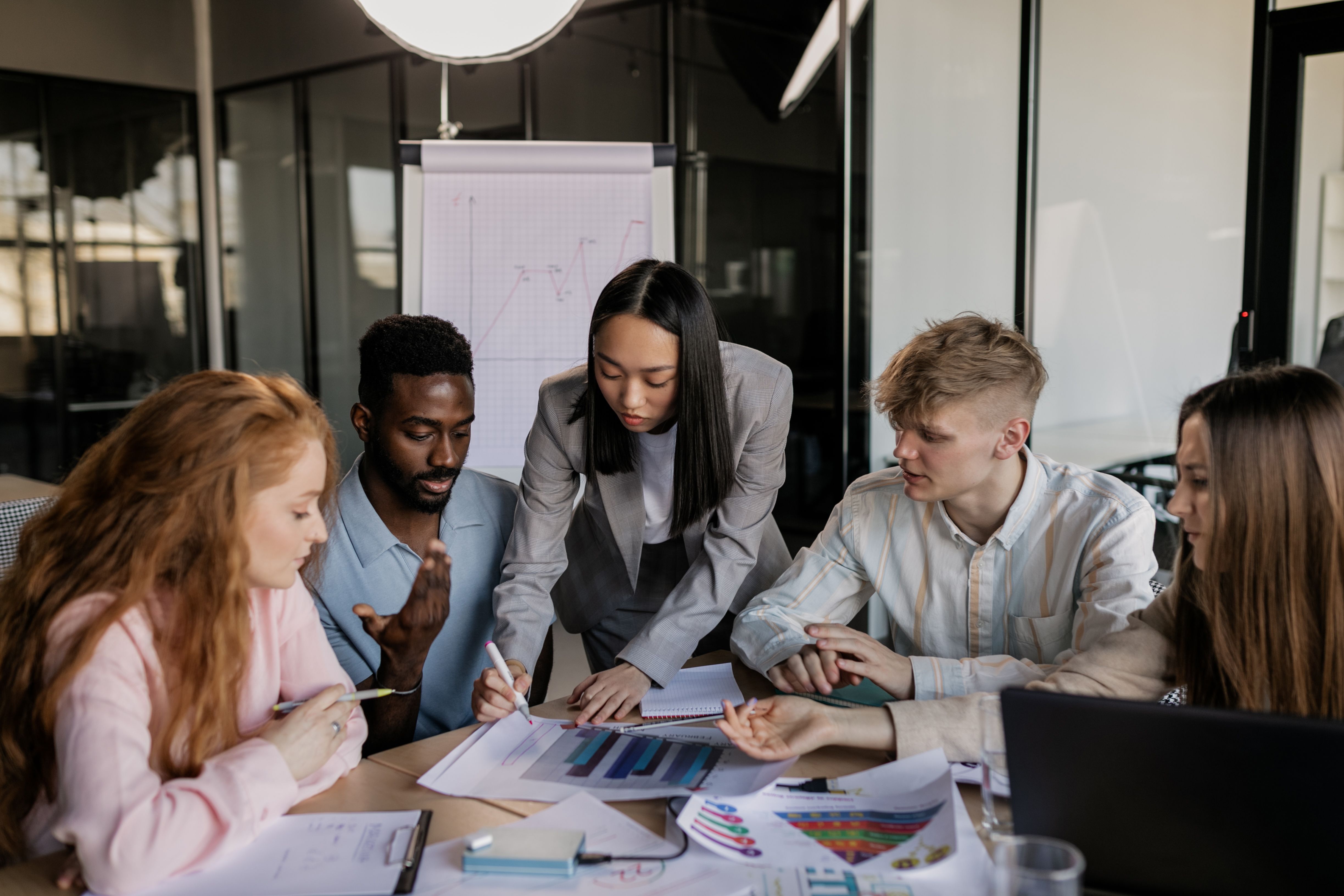 Partners at a roundtable discussion